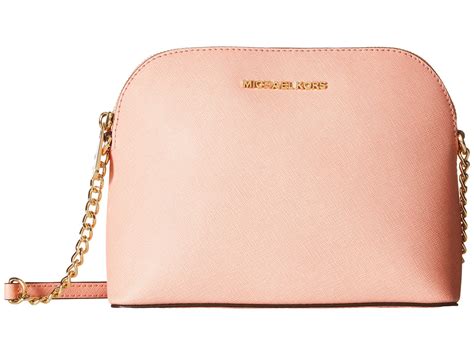 michael kors bag cream and pink|Michael Kors dome crossbody bag.